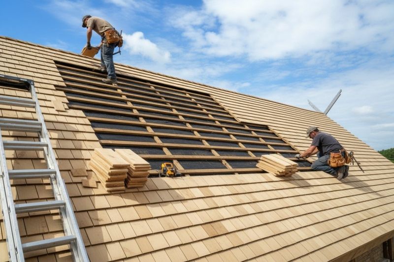 Local Wood Shake Roof Service pros at work